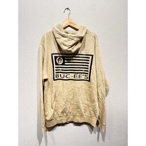Buc-ee’s Hoodie Pullover Beaver Logo Sweatshirt Mens Large NWT Flag